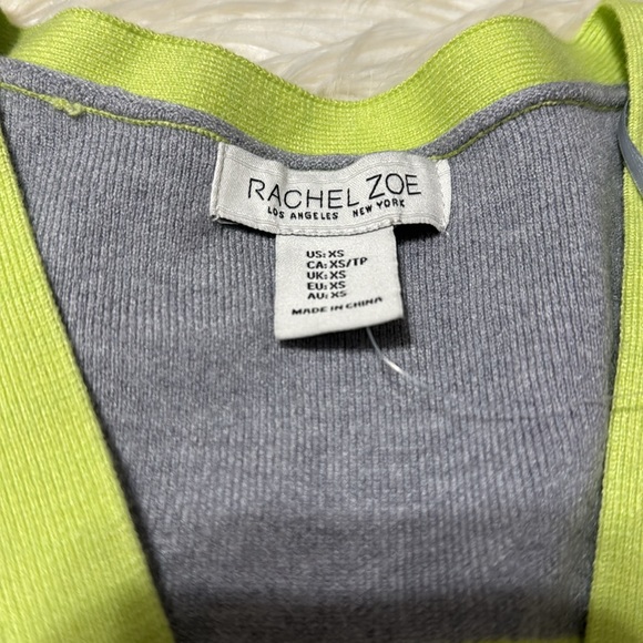 Rachel Zoe gray and green knit cardigan/sweater in XS - Picture 4 of 7